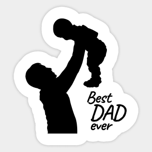 Best Dad ever silhouette Sticker